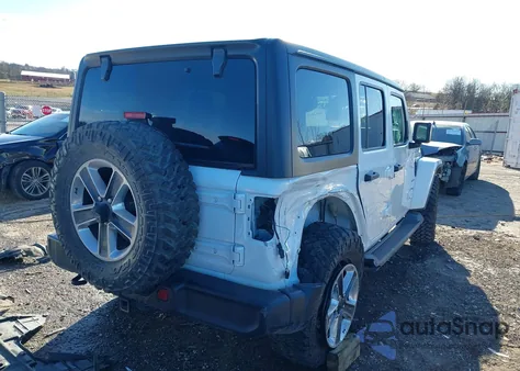 2020 Jeep Wrangler Unlimited Sahara 4X4 z USA, uszkodzony, nr VIN 1C4HJXEN1LW147765